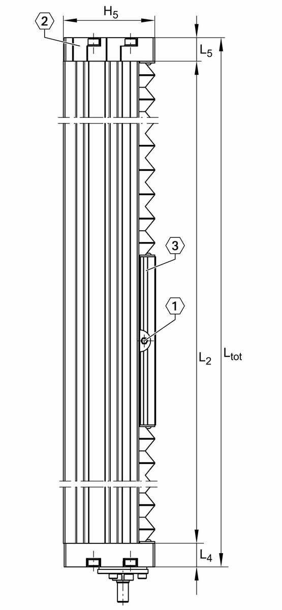 Модуль линейного перемещения INA MKUVE20-200-KGT/10-FM-WN2-N