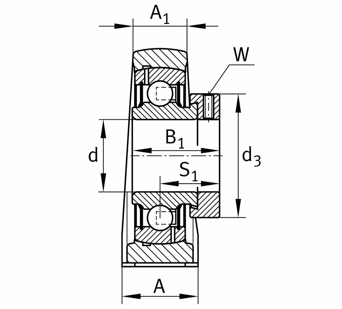 Узел стационарного корпуса PASE35-TV-FA125.5 (PASE 35 TN FA125.5)