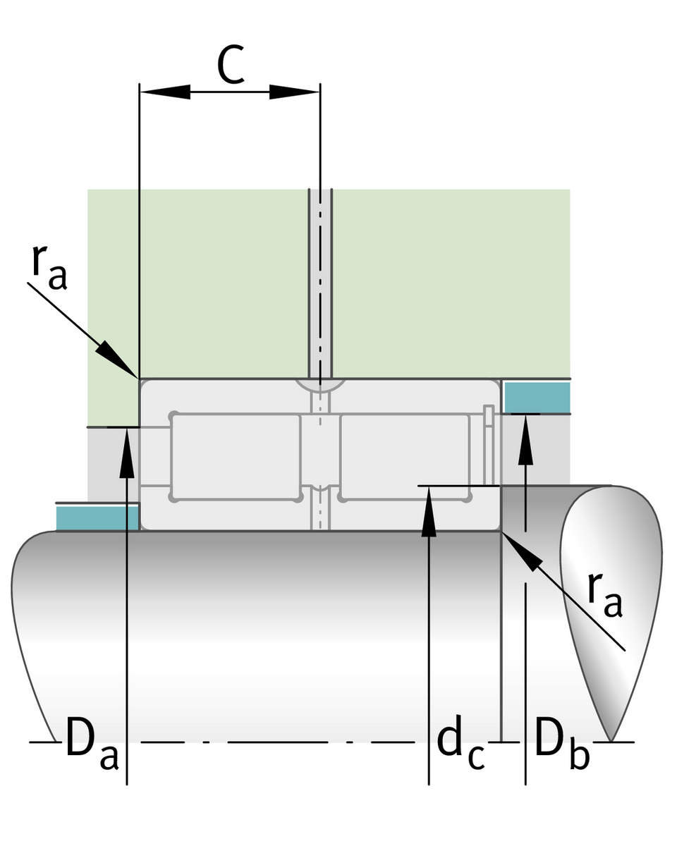 Цилиндрический роликоподшипник INA SL185044-A-BR