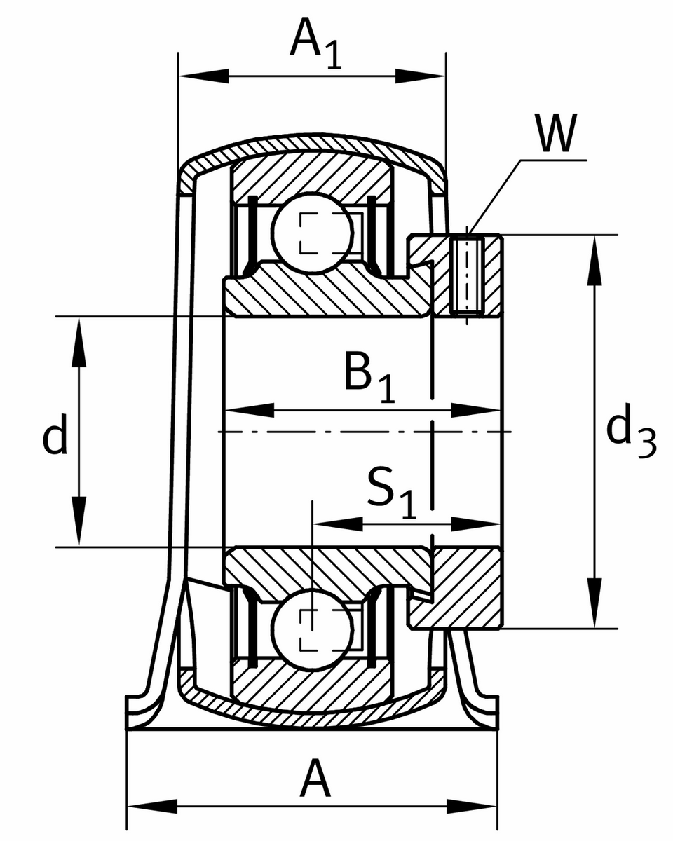 Узел стационарного корпуса PB15-XL (PB15)