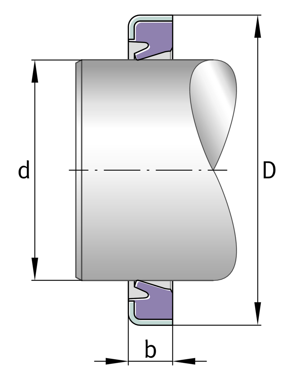 Радиальное уплотнение вала INA GR9X13X3