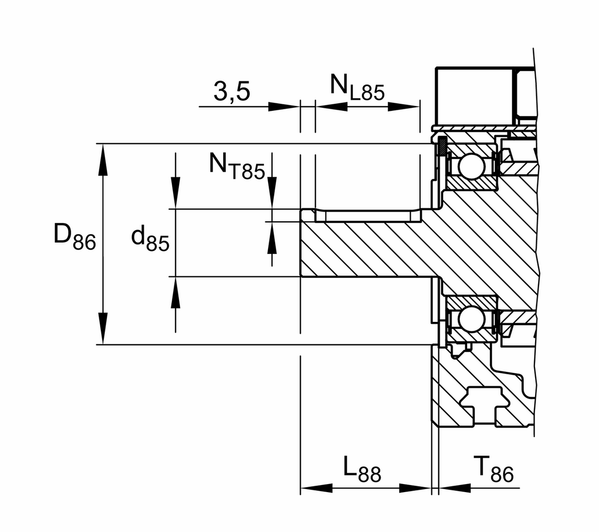 Модуль линейного перемещения INA MKUVE15-260-ZR