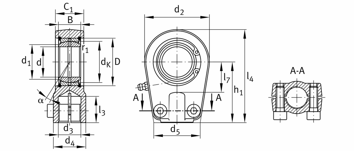 Шарнирная головка INA GIHRK120-DO