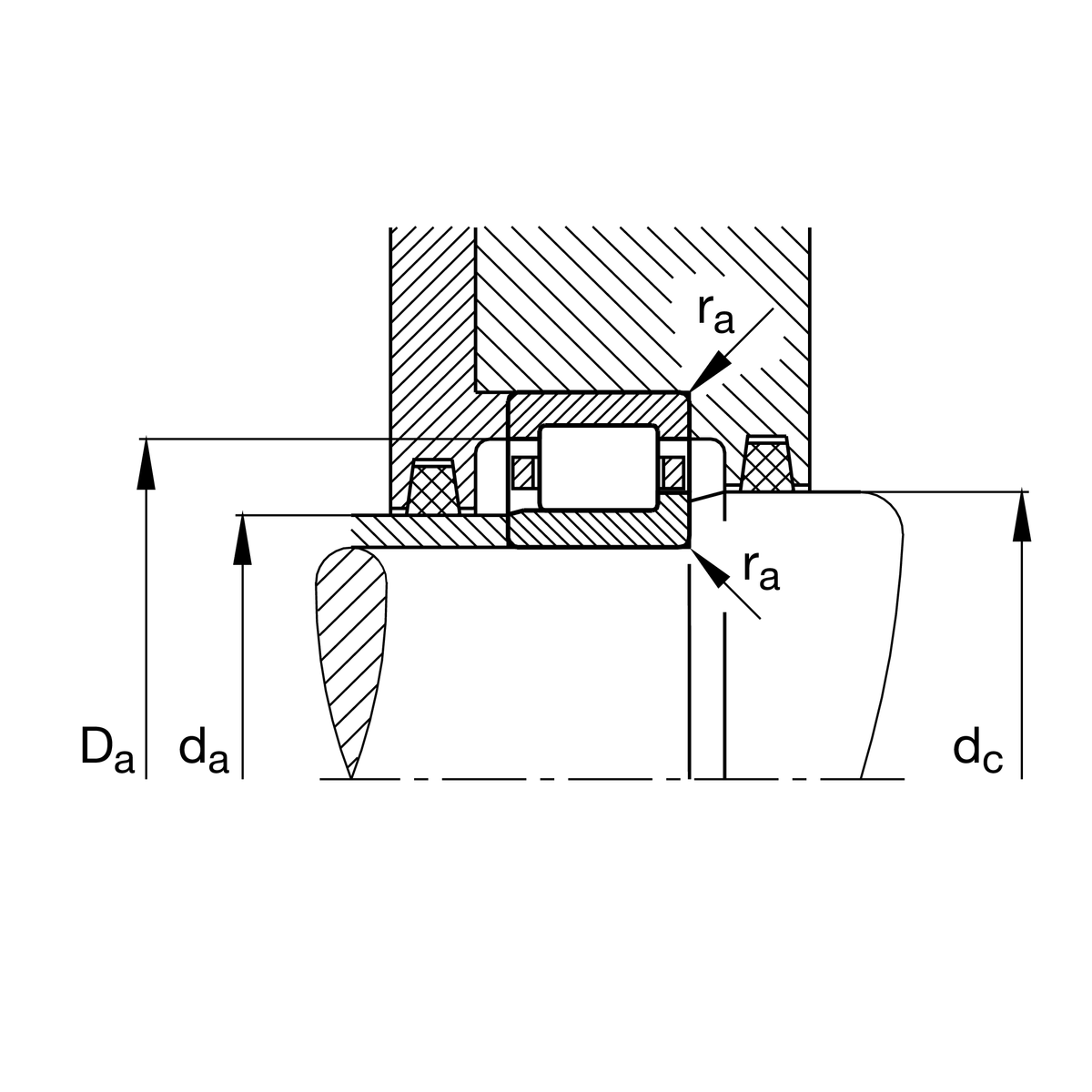 Цилиндрический роликоподшипник INA NJ2314-E-XL-M1-J30PC-C3