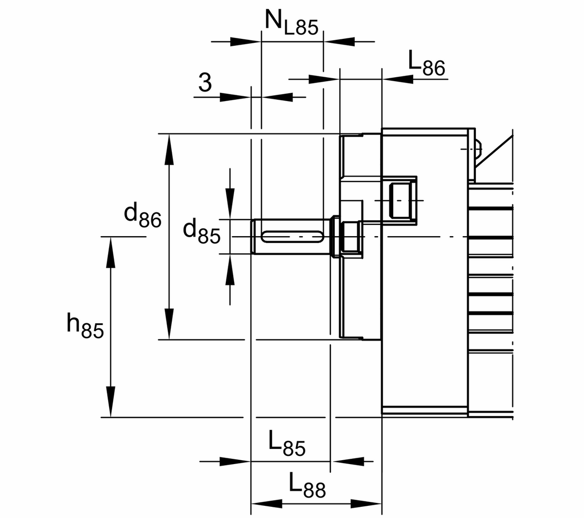 Модуль линейного перемещения INA MKUVE20-200-KGT/10-FM-WN2-N