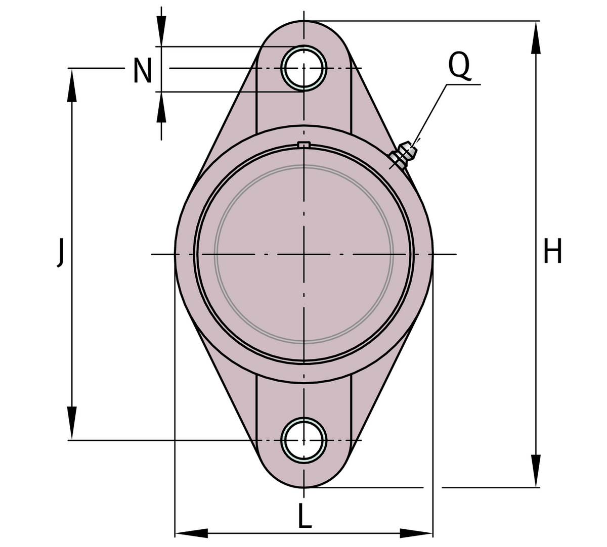 Фланцевый корпус INA RCJT25-TV-VA-FD