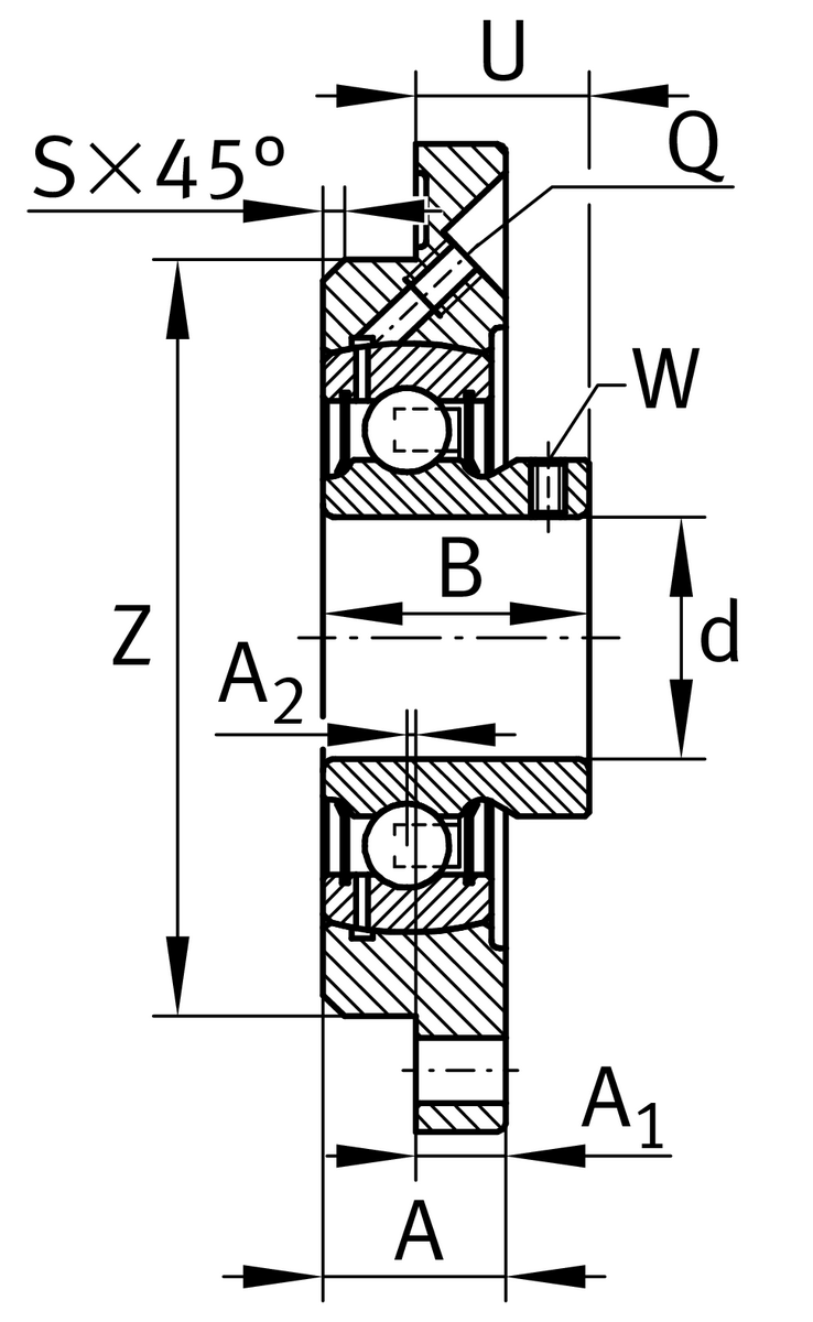 Фланцевый корпус INA PMEY60-XL-N (PMEY60-N)