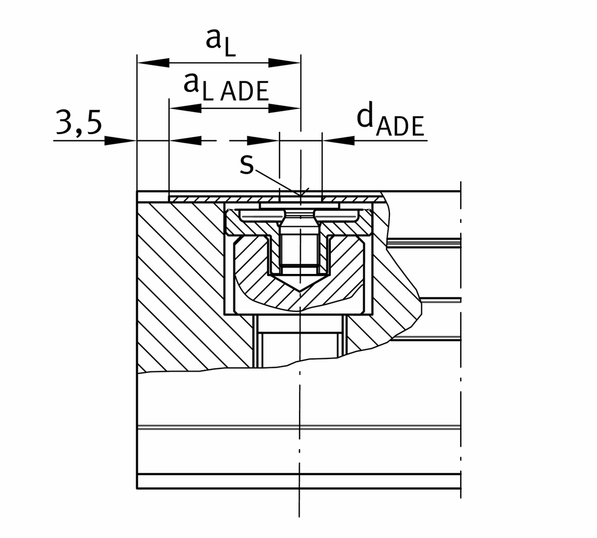 Профильный рельс INA TSX65-E-ADE