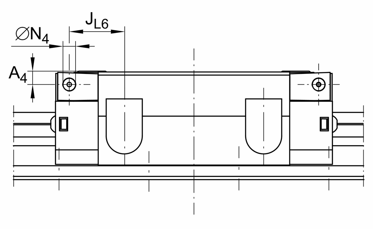 Каретка роликовой линейной направляющей качения с циркуляцией INA RWU25-E