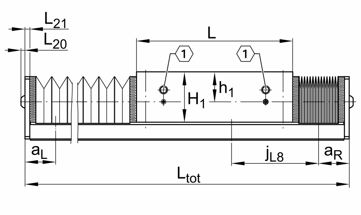 Стол линейного перемещения INA LTS40-230-1