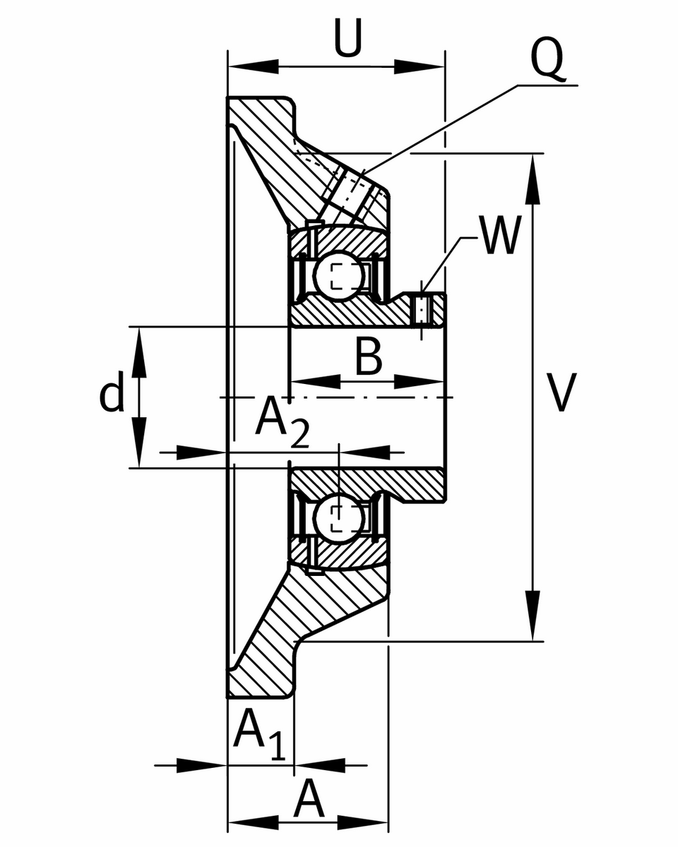 Фланцевый корпус INA PCJY20-XL-N (PCJY20-N)