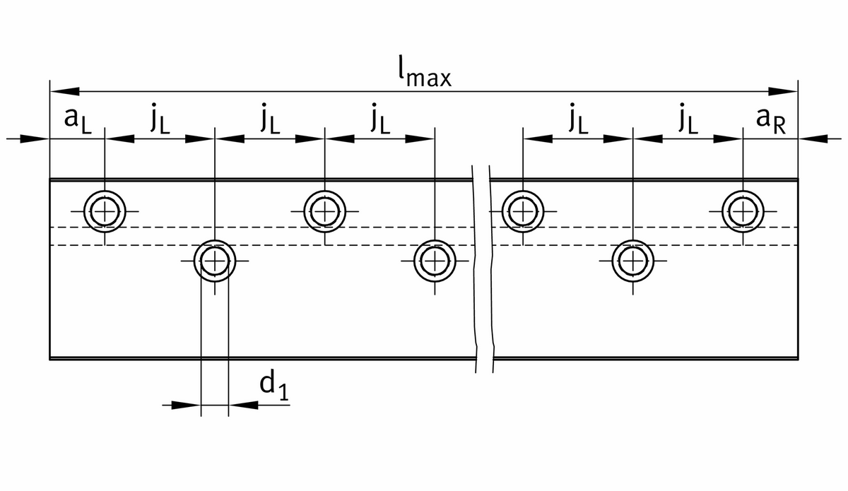 Направляющие рельсы с четырьмя дорожками качения INA UG12553
