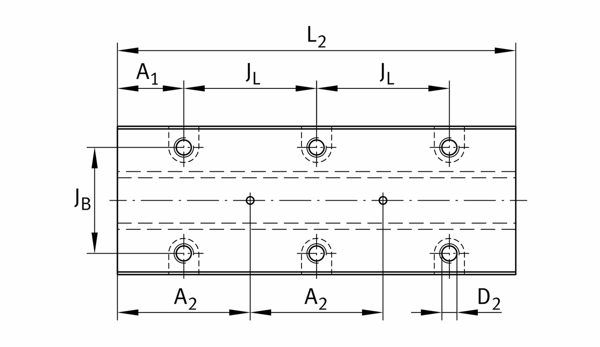 Демпфирующие блоки для направляющей качения с циркуляцией роликов INA RUDS55X225-D