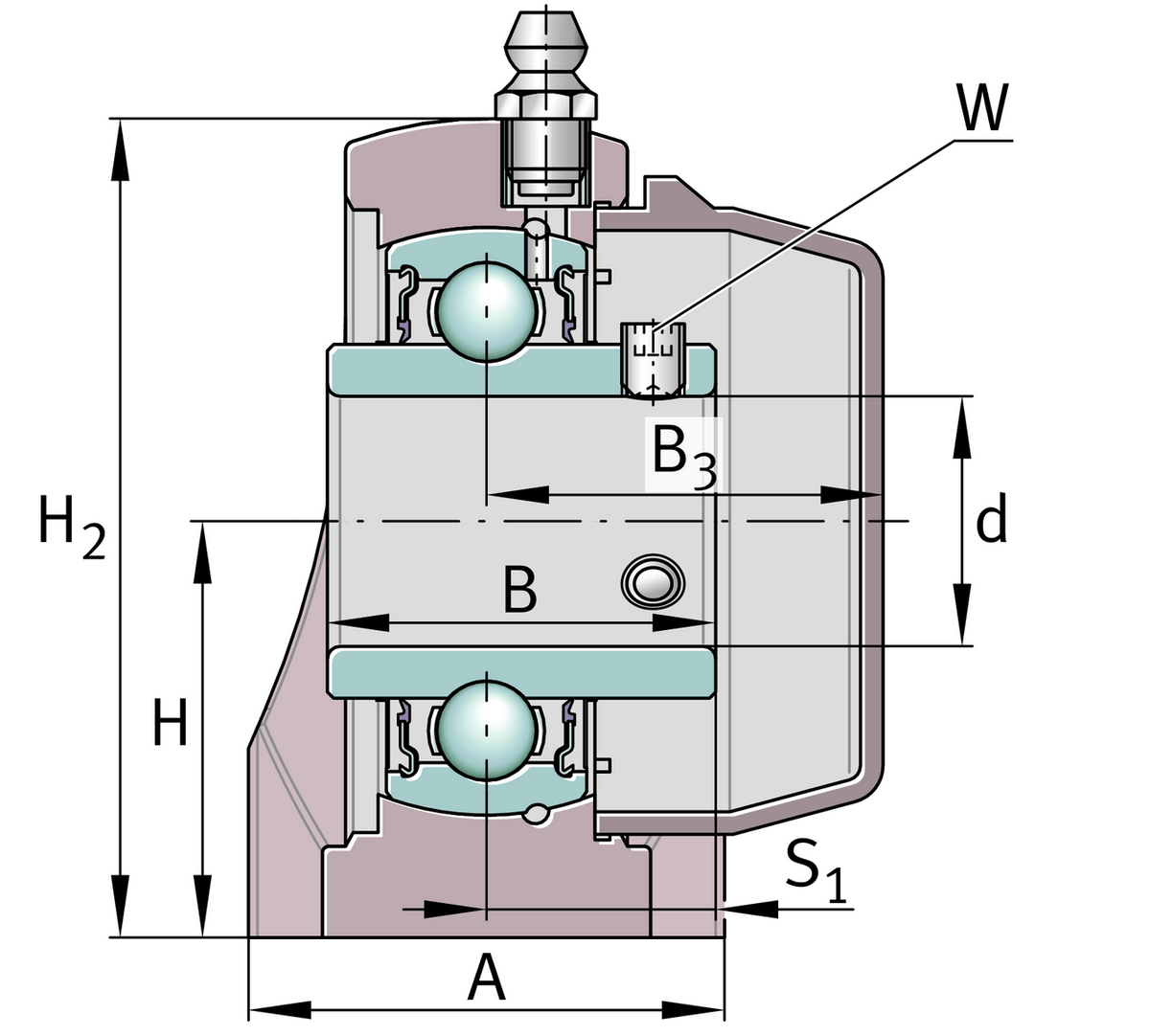 Узел стационарного корпуса RASEY30-TV-VA-FD