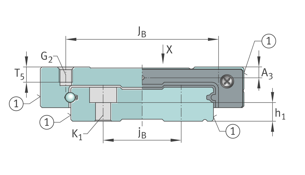 Профильный рельс INA TKDM15X2000-E-W-EWL-G2