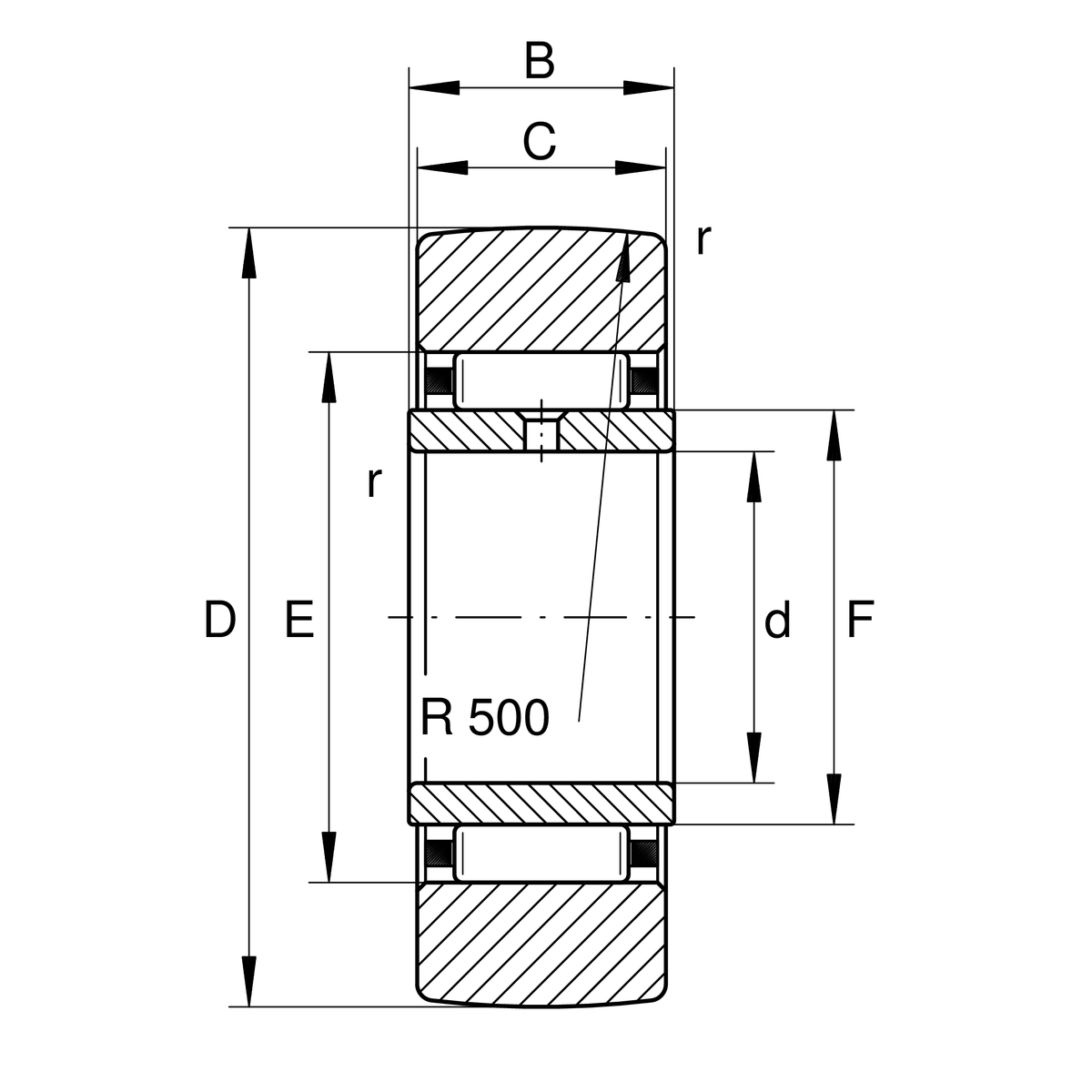 Опорный ролик INA STO40 (STO 40)