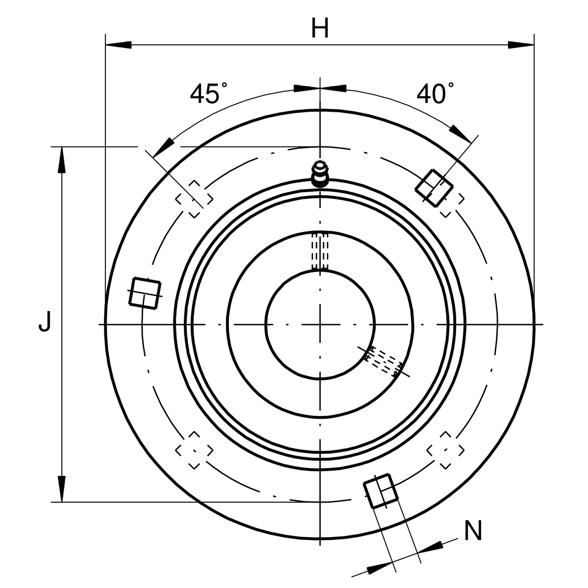 Фланцевый корпус INA GRA30-XL (GRA30)
